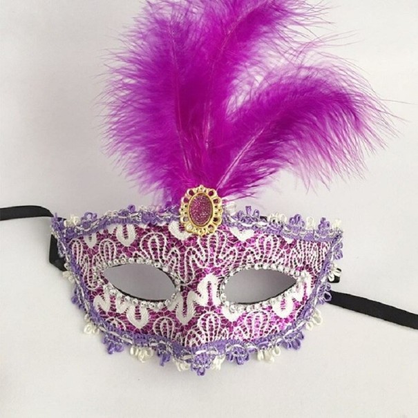 Halloween-Maske H1088 hellviolett