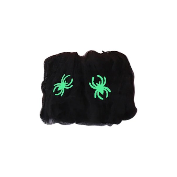 Halloween spinnenweb decoratie zwart