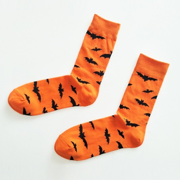 Halloween zokni narancs