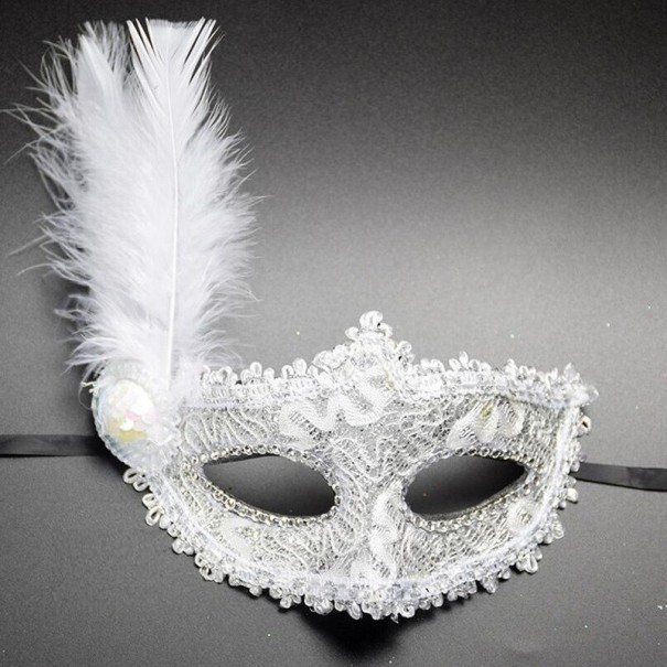 Halloweenmasker H1084 wit