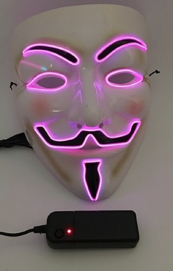 Halloweenska maska C1193 ružová