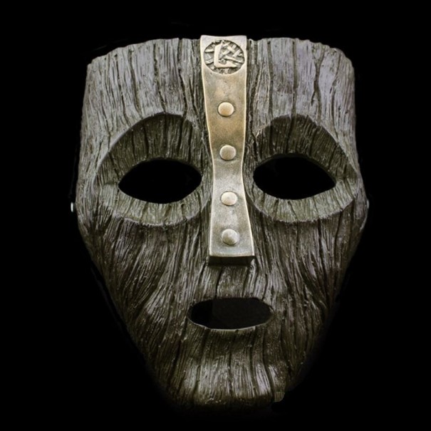 Halloweenská maska H1064 šedá