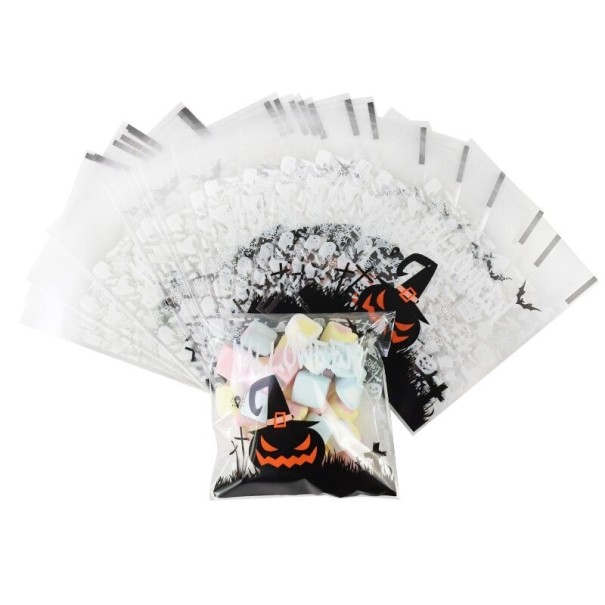 Halloweenske darčekové vrecúška 50 ks 5