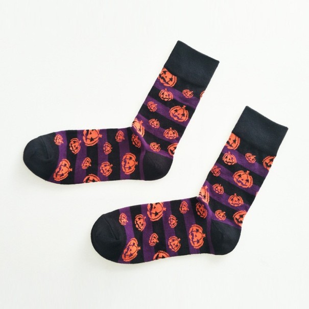 Halloweenske ponožky čierna