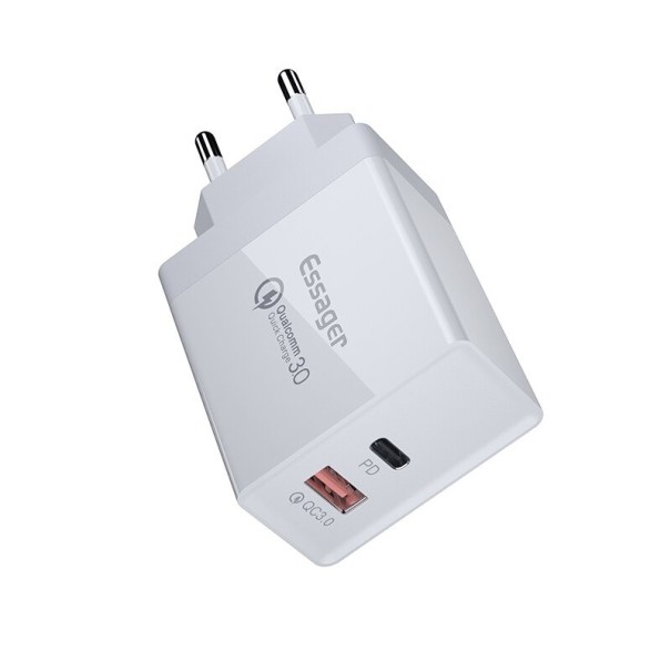 Hálózati adapter 2 port USB / USB-C K859 1