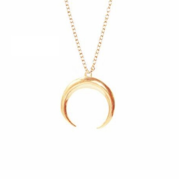 Halsband för halvmåne för kvinnor N7 guld