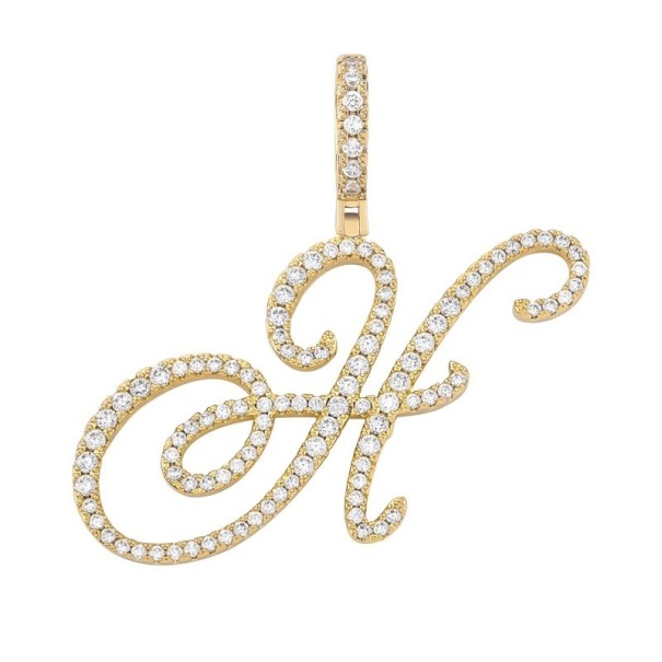 Halsband med bokstaven D194 silver H