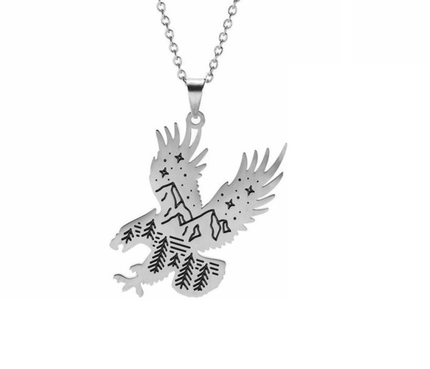 Halsband med djurhänge silver 2