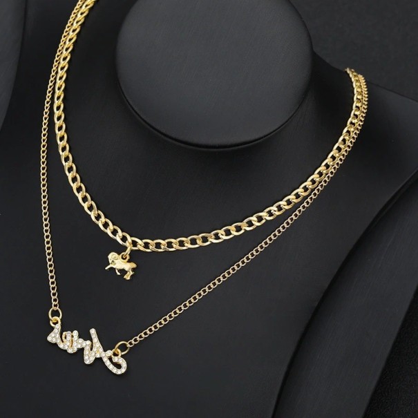 Halsband med dubbla stjärntecken för kvinnor 2