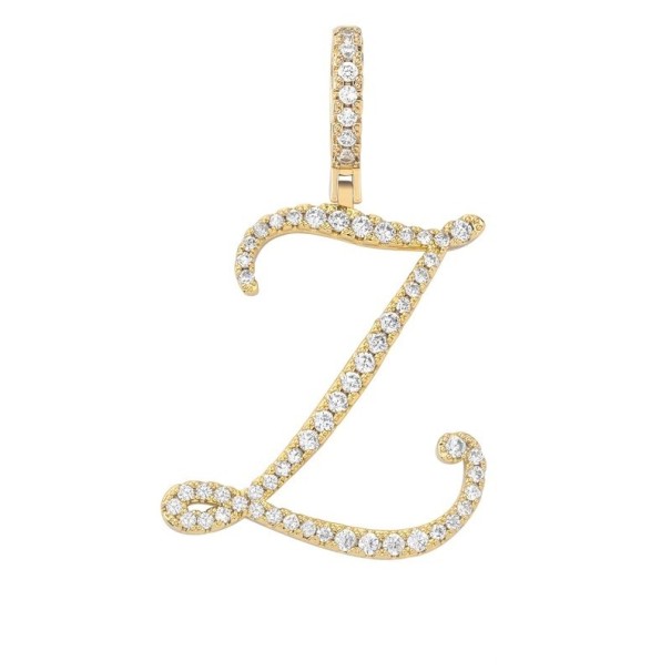 Halskæde med bogstav D194 guld Z Halskæde med bogstav D194 guld Z