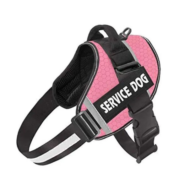 Ham reflectorizant multicolor, reglabil, respirabil, vestă pentru animale de companie Ham de siguranță pentru câini de talie mică cu câine de serviciu roz XS
