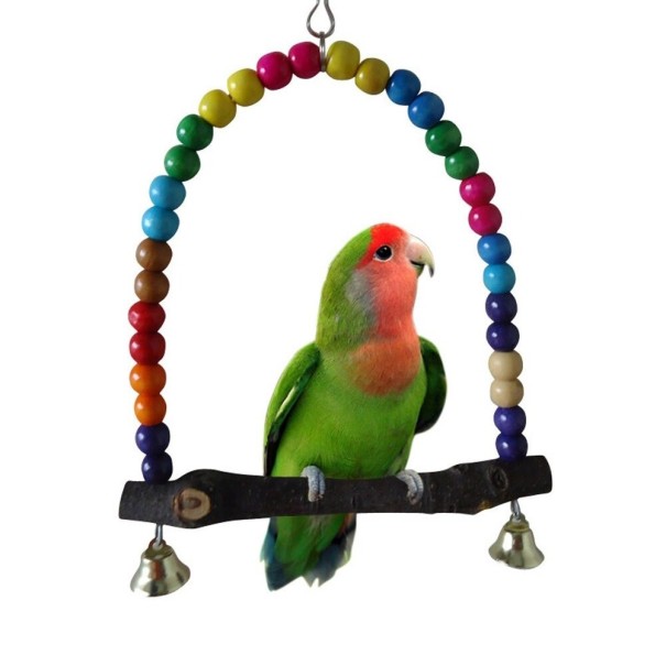 Hamac en bois pour oiseaux C729 10 cm