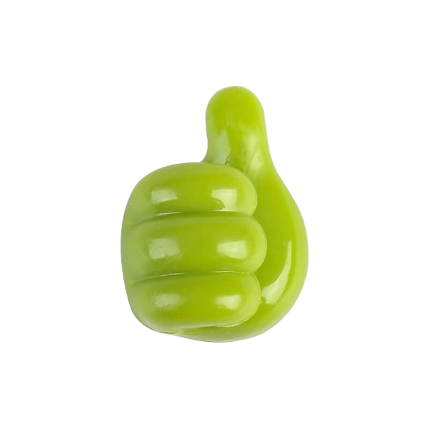 Hand-Shaped Cable Holder 10 pcs green