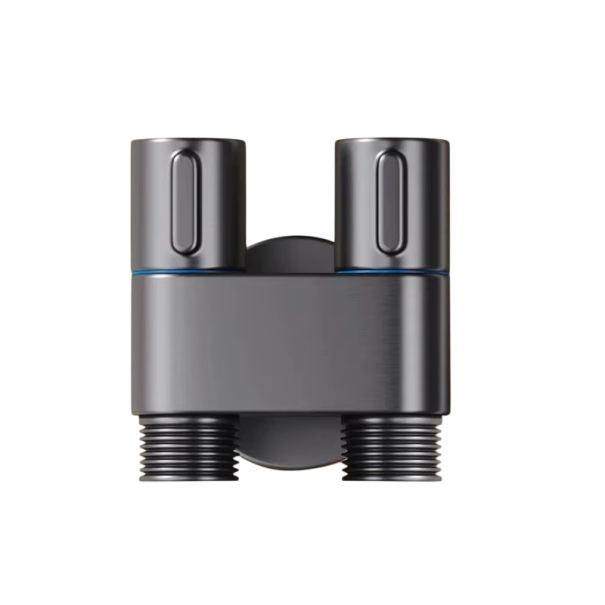 Handbidet sproeier voor toilet Mini draagbare bidetset met dubbele uitlaat Hoekventiel G1/2 Drukhendel Zachte sproeier en douche grijs