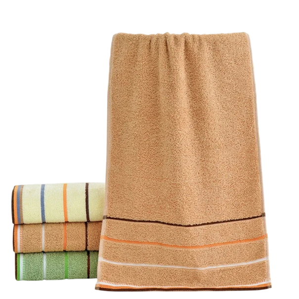 Handduk för badrum 33 x 73 cm Flerfärgad mjuk och absorberande av polyester och bomull För händer och kropp Universell hygienisk textil Lättskött Praktiskt badrumsaccessoar orange