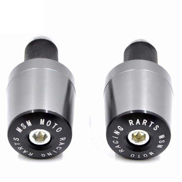 Handlebar End Caps 2 pcs grey