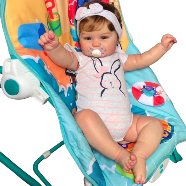 Handmade Realistic Girl Doll 50 cm from High-Quality Vinyl Material Detailed Face Clothing Feeding Bottle Dummy 1