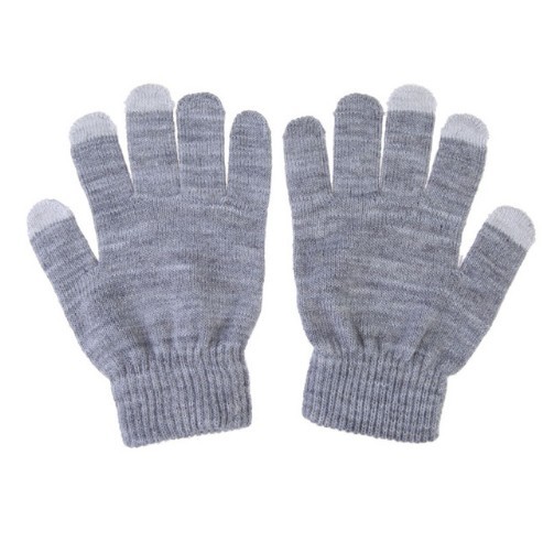 Handschuhe für Touchdisplays grau