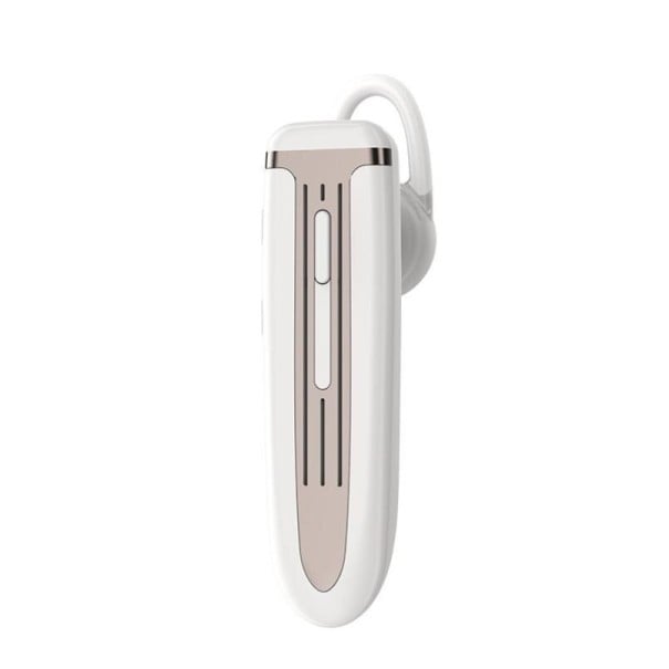 Handsfree Bluetooth 5.0 hörlur med mikrofon för örat Batteri 300 mAh Räckvidd 8 till 15 m Musik- och volymkontroll Mått 6,1 x 1,8 cm vit