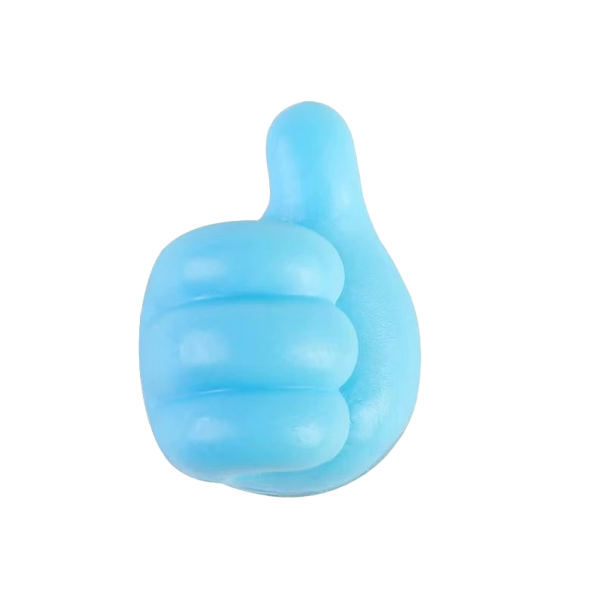 Handvormige kabelhouder 4 stuks blauw