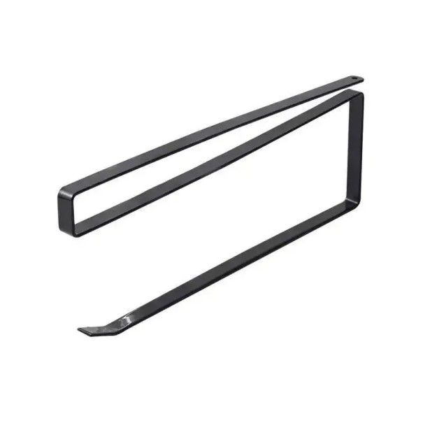 Hängande hållare 22 x 8,5 x 1,2 x 2,2 cm för pappersrullar foliehanddukar Kökshylla Borrfri förvaring Badrumstillbehör svart