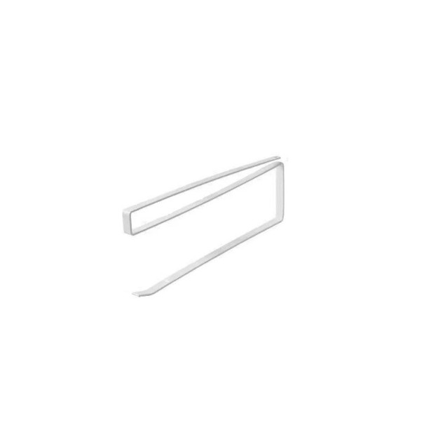 Hängande hållare 22 x 8,5 x 1,2 x 2,2 cm för pappersrullar foliehanddukar Kökshylla Borrfri förvaring Badrumstillbehör vit