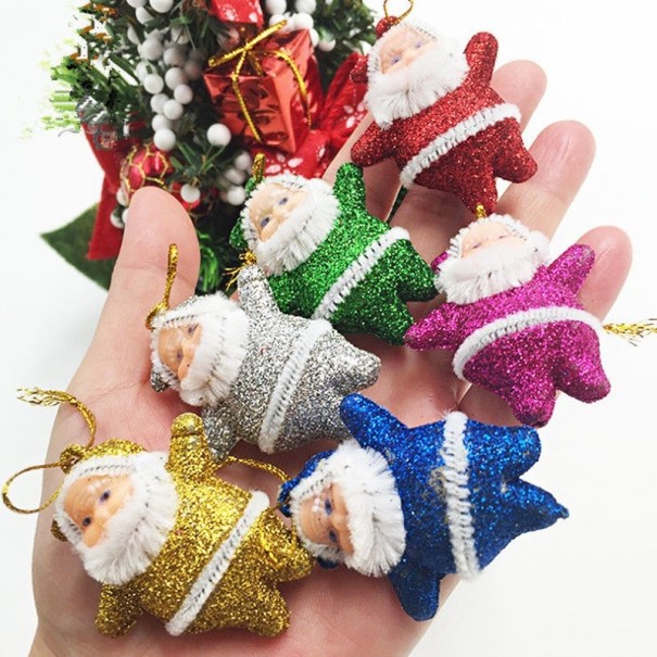 Hangdecoratie Kerstman 6 stuks