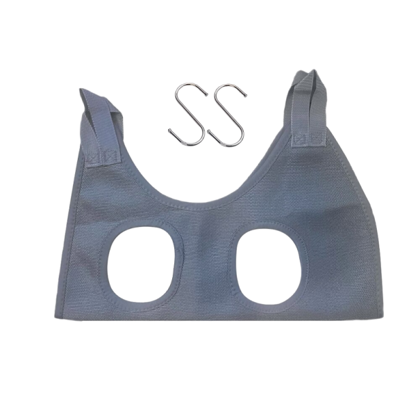 Hangend badtuigje voor katten grijs S