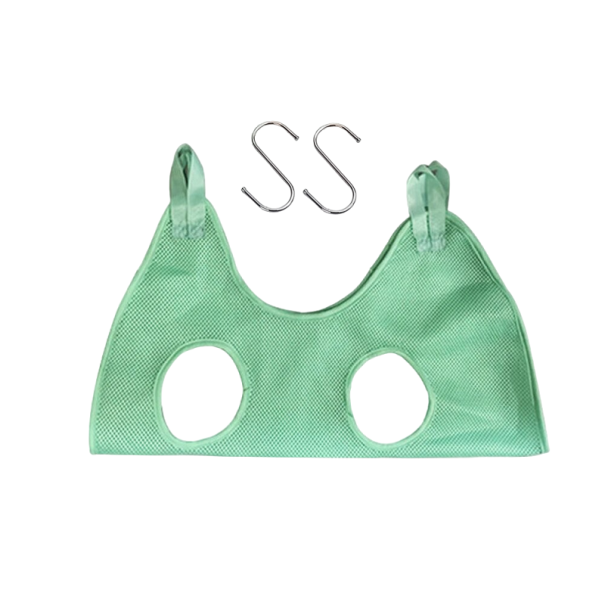 Hangend badtuigje voor katten groen S