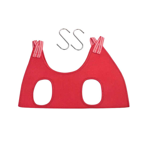 Hangend badtuigje voor katten rood XS