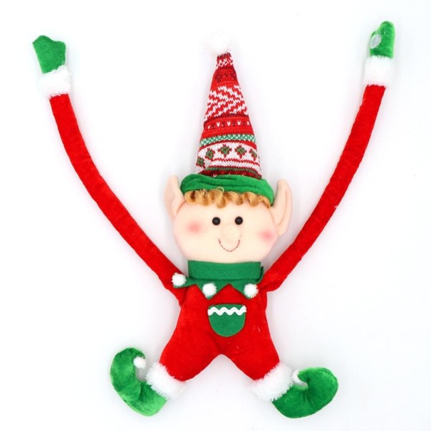 Hangende decoratie elf rood