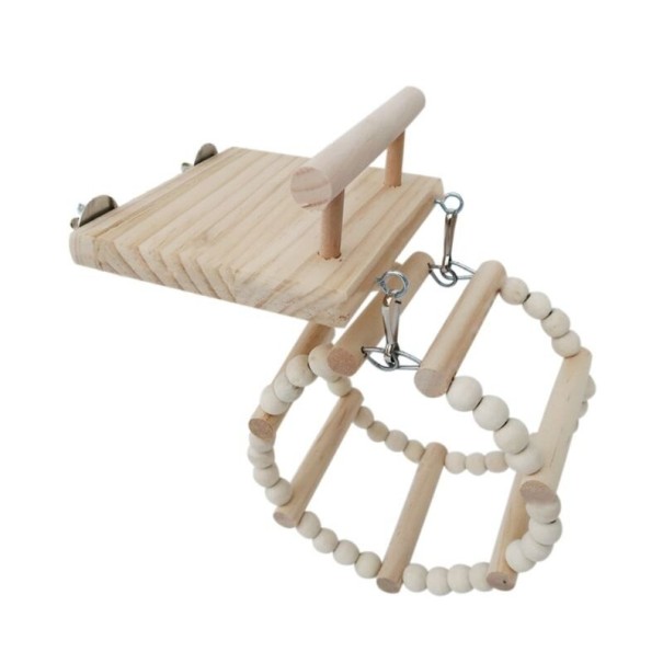 Hangende houten vogelstok 2