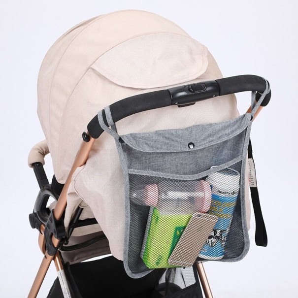 Hangende kinderwagen organizer