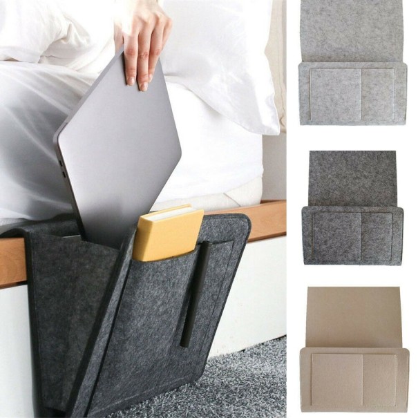 Hangende organizer voor het bed