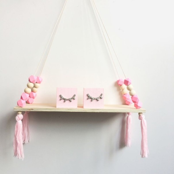 Hangende plank roze
