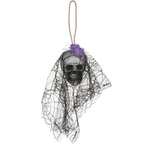 Hangende schedeldecoratie 36 cm 2
