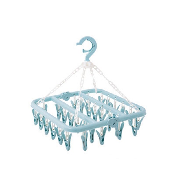 Hangende waslijn blauw