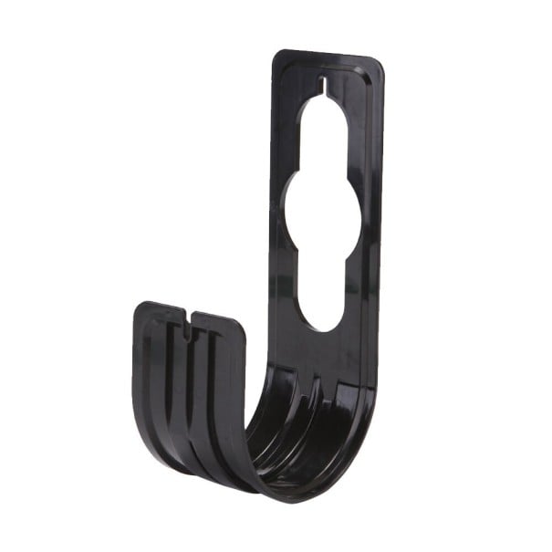 Hanging Holder for Garden Hose in Hook Shape Wall Hook for Coiled Hose For Wall and Fence Plastic 22.5 x 7.5 cm For Garden and Yard black