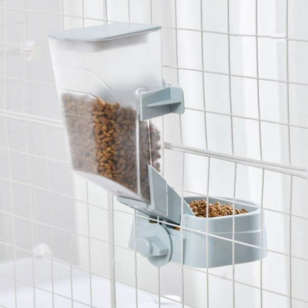 Hanging Water Feeder with Bowl blue