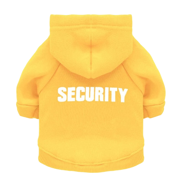 Hanorac de securitate pentru câini și pisici galben M
