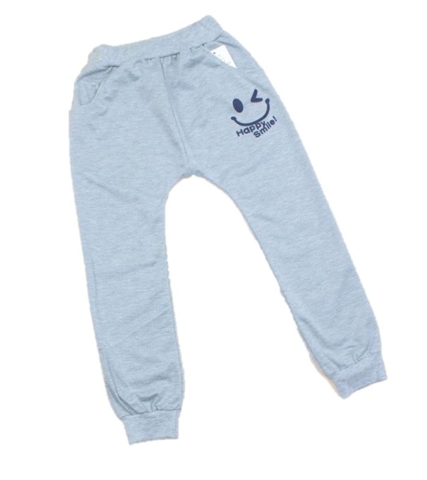 HAPPY SMILE J1331 pantaloni de trening pentru baieti gri 2