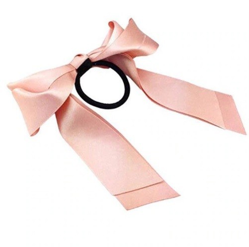 Hårband med rosett ljusrosa