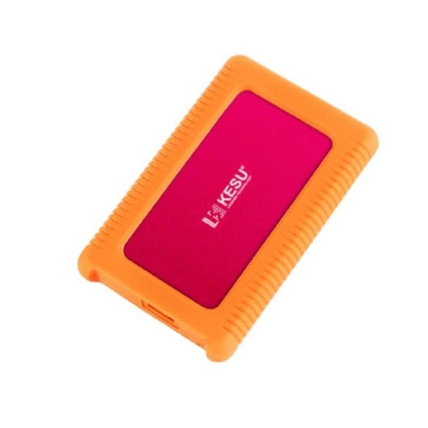 Hard disk extern cu carcasă de protecție roșu 120GB