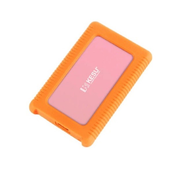 Hard disk extern cu carcasă de protecție roz 250GB