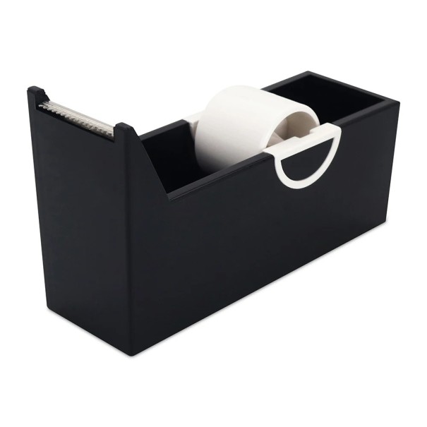 Harde dispenser voor niet-geweven tape 92 x 56 x 35 x 28 mm Snijder voor medische tape voor wimperverlenging Praktische organizer voor lash stylistes zwart
