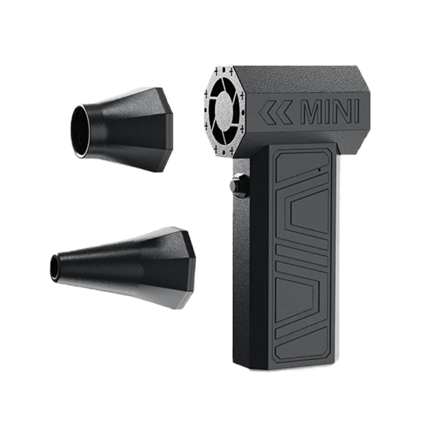 Harjaton turbotuuletin 200 000 rpm Tehokas rikkaimuri Voimakas tuuli 52 m/s USB-C-lataus 8,4 V 100 W Pölynimuri musta