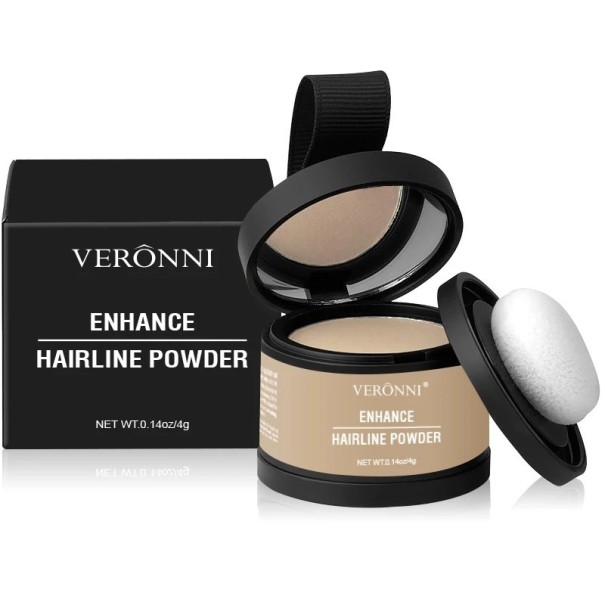 Hårlinjefyllningspulver 4g Korrigering av hörn och tunnare hår Omedelbar effekt Naturligt utseende Enkel applicering Hårförtjockningsmedel Light Blonde