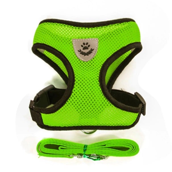 Harness for Cats and Small Dogs green L