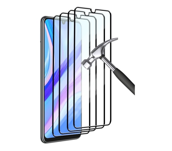 Hartowane szkło ochronne do Huawei P Smart 2019 czarne 4 szt 1