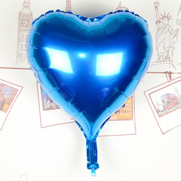 Hartvormige ballon J766 blauw
